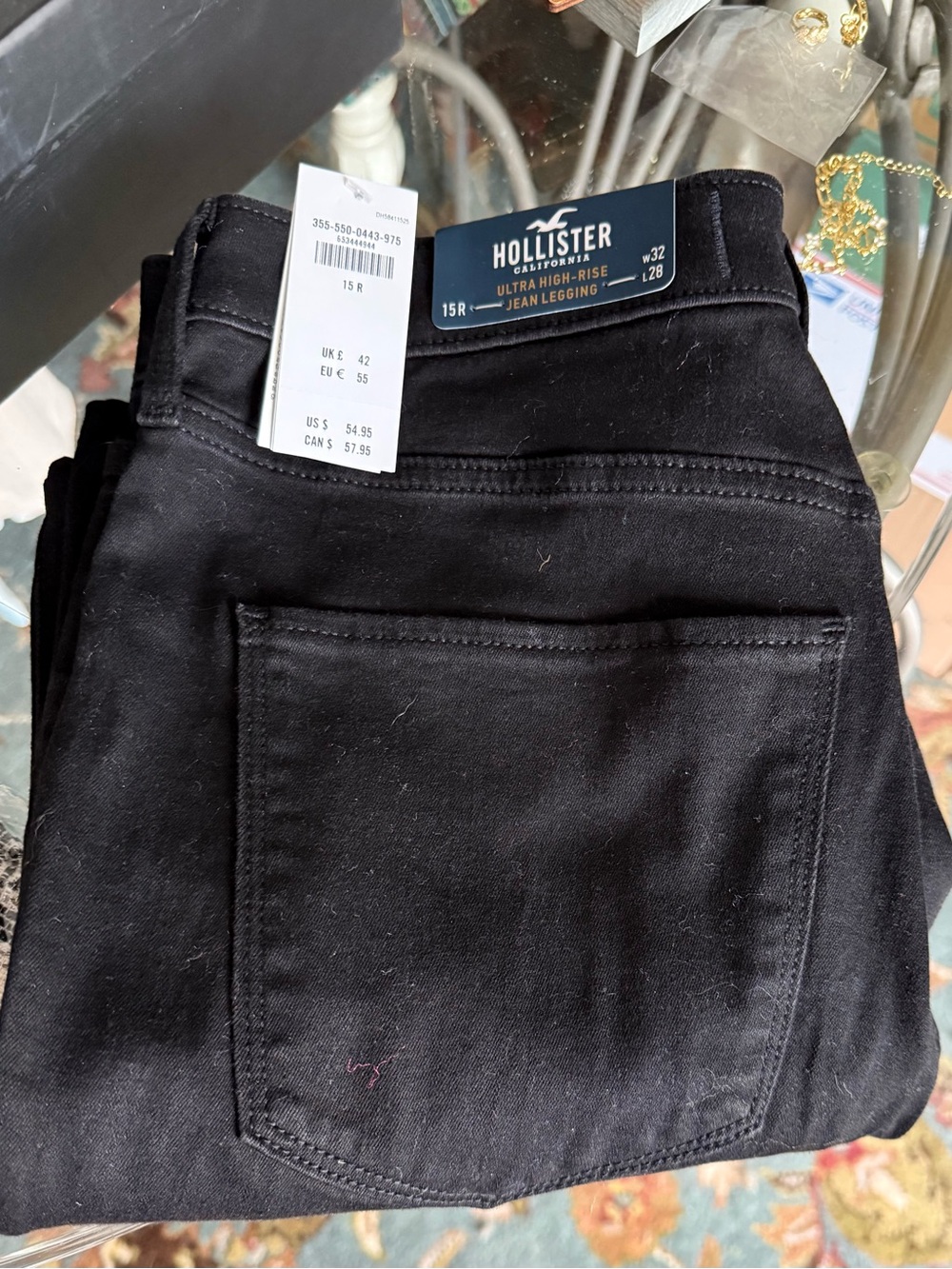 Hollister Ultra High-Rise Black Jean Legging - Women